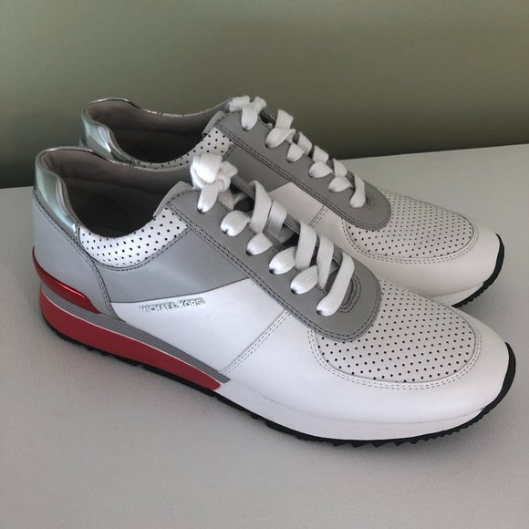 Michael Kors Allie Perforated Logo Sneakers - HJ17C - Picture 1 of 7